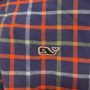 Xsmall men’s vineyard vines flannel , button up, excellent condition